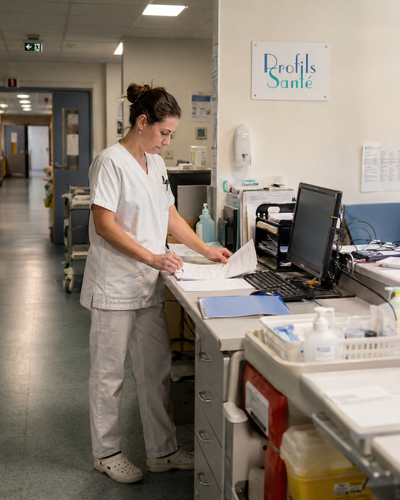 Professionnelle de santé accompagnée par Profils Santé